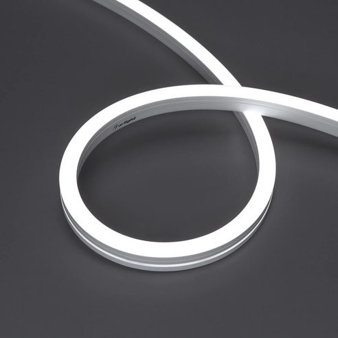 Лента светодиодная герметичная MOONLIGHT-SIDE-A140-12x17mm 24V White6000 (9.6 W/m, IP67, 5m, wire x2) (Arlight, Вывод боковой, 3 года)