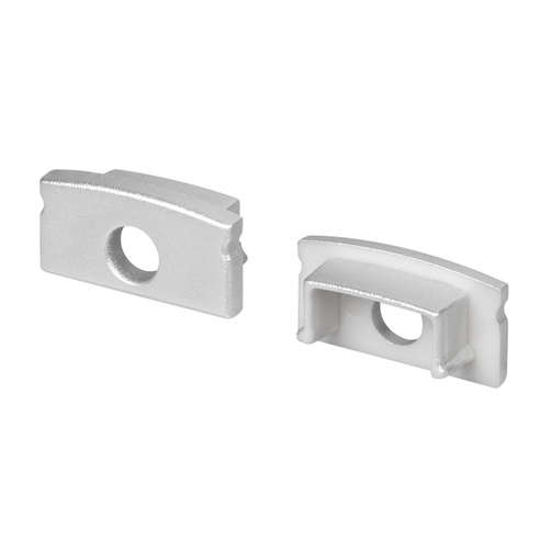 Заглушка LINE-1708 SILVER с отверстием (Arlight, Пластик)