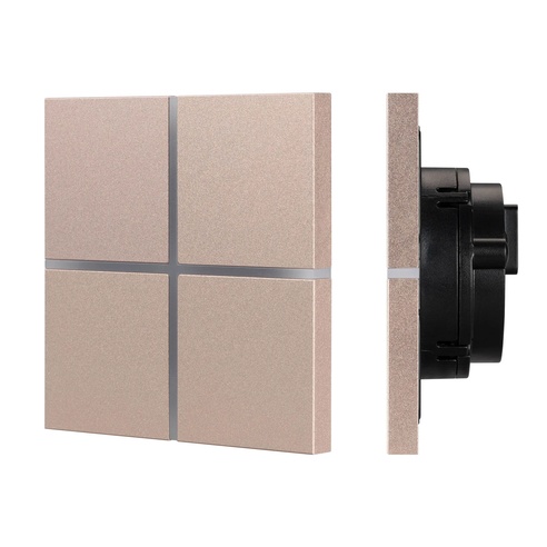 INTELLIGENT ARLIGHT Сенсорная панель KNX-304-13-IN Champagne (BUS, Frameless) (IARL, IP20 Металл, 2 года)