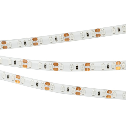 Лента светодиодная RTW 2-5000SE 12V Yellow 2x (3528, 600 LED, LUX) (Arlight, 9.6 Вт/м, IP65)