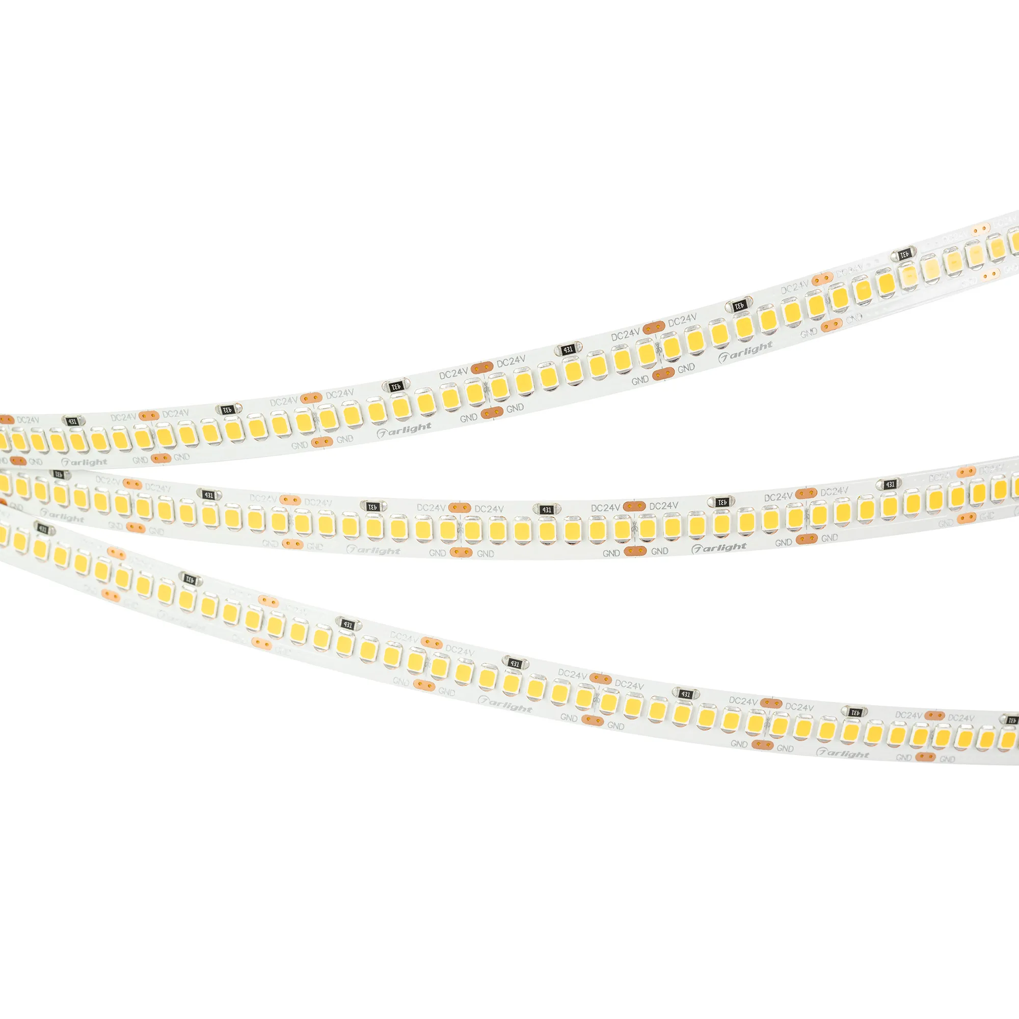 Лента светодиодная RT-A252-10mm 24V Warm3500 (11 W/m, IP20, 2835, 5m) (Arlight, Открытый) - изображение товара