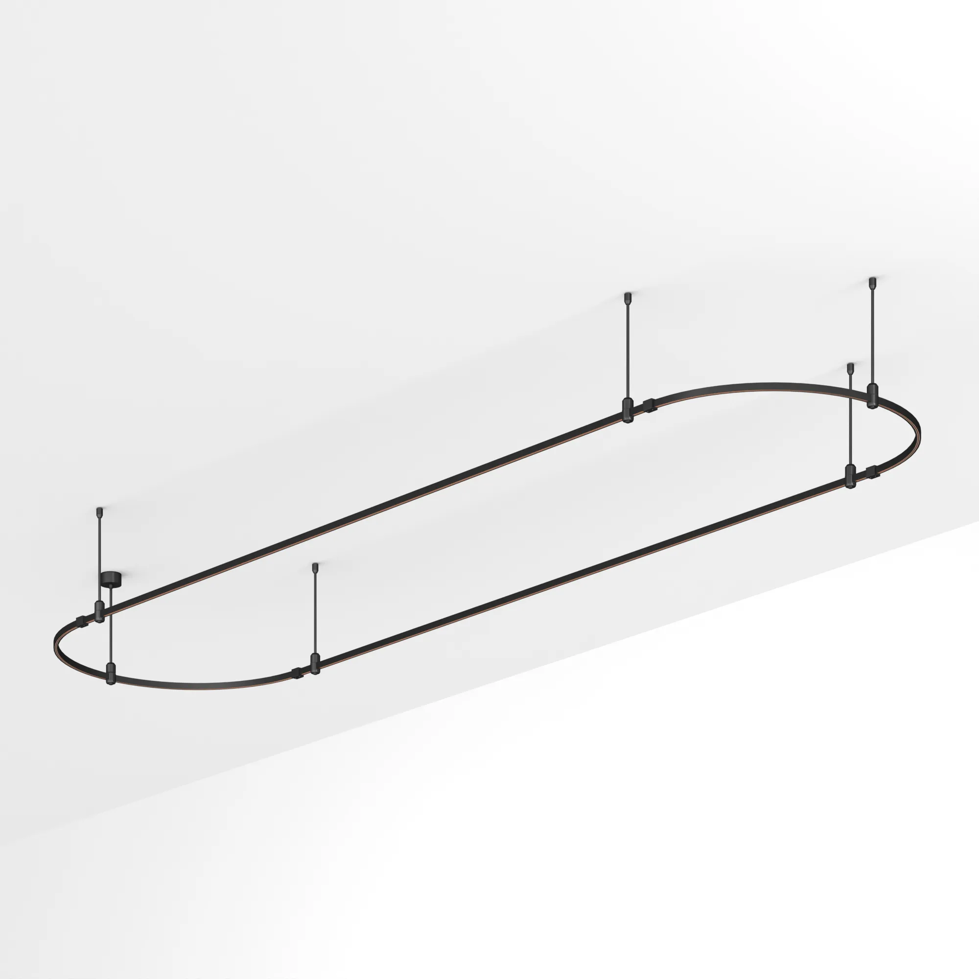 Трек ART-APRIORI-OVAL-ROD-400-4000x1000 (BK) (Arlight, IP20 Металл, 3 года) - изображение товара