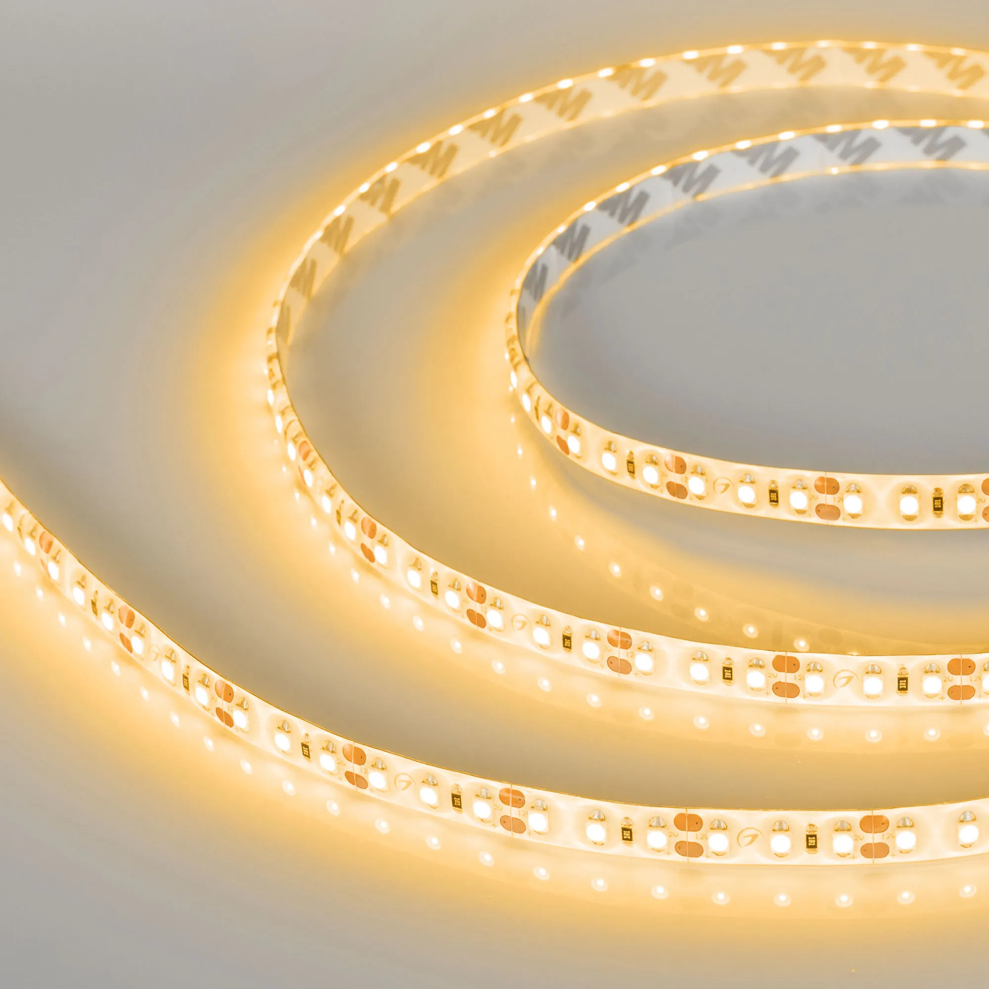 Лента светодиодная герметичная RTW-SE-A120-8mm 12V Yellow (9.6 W/m, IP65, 2835, 5m) (Arlight, 9.6 Вт/м, IP65) - изображение товара