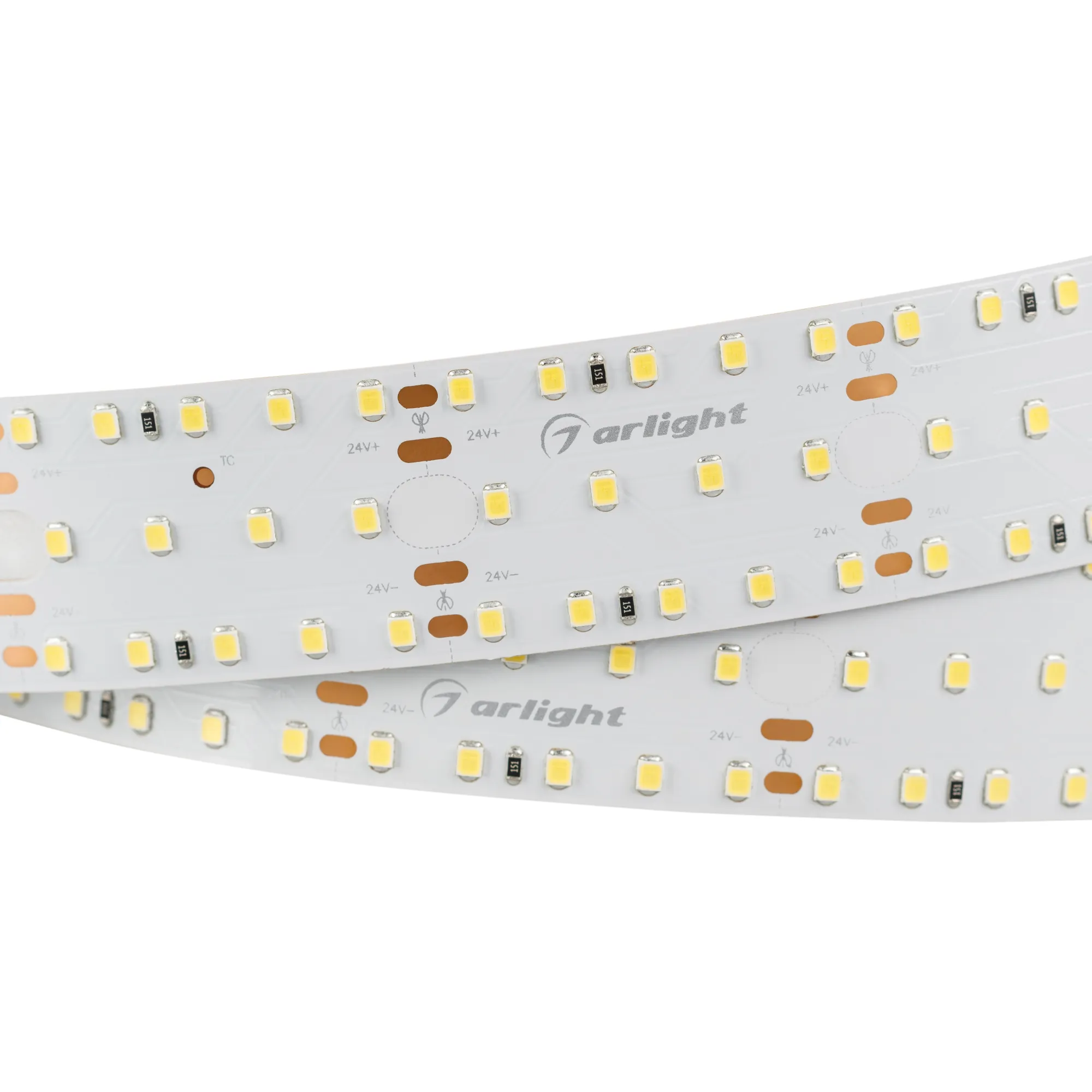 Лента светодиодная S2-2500 24V White 5500K 34mm (2835, 280 LED/m, LUX) (Arlight, 25 Вт/м, IP20) - изображение товара