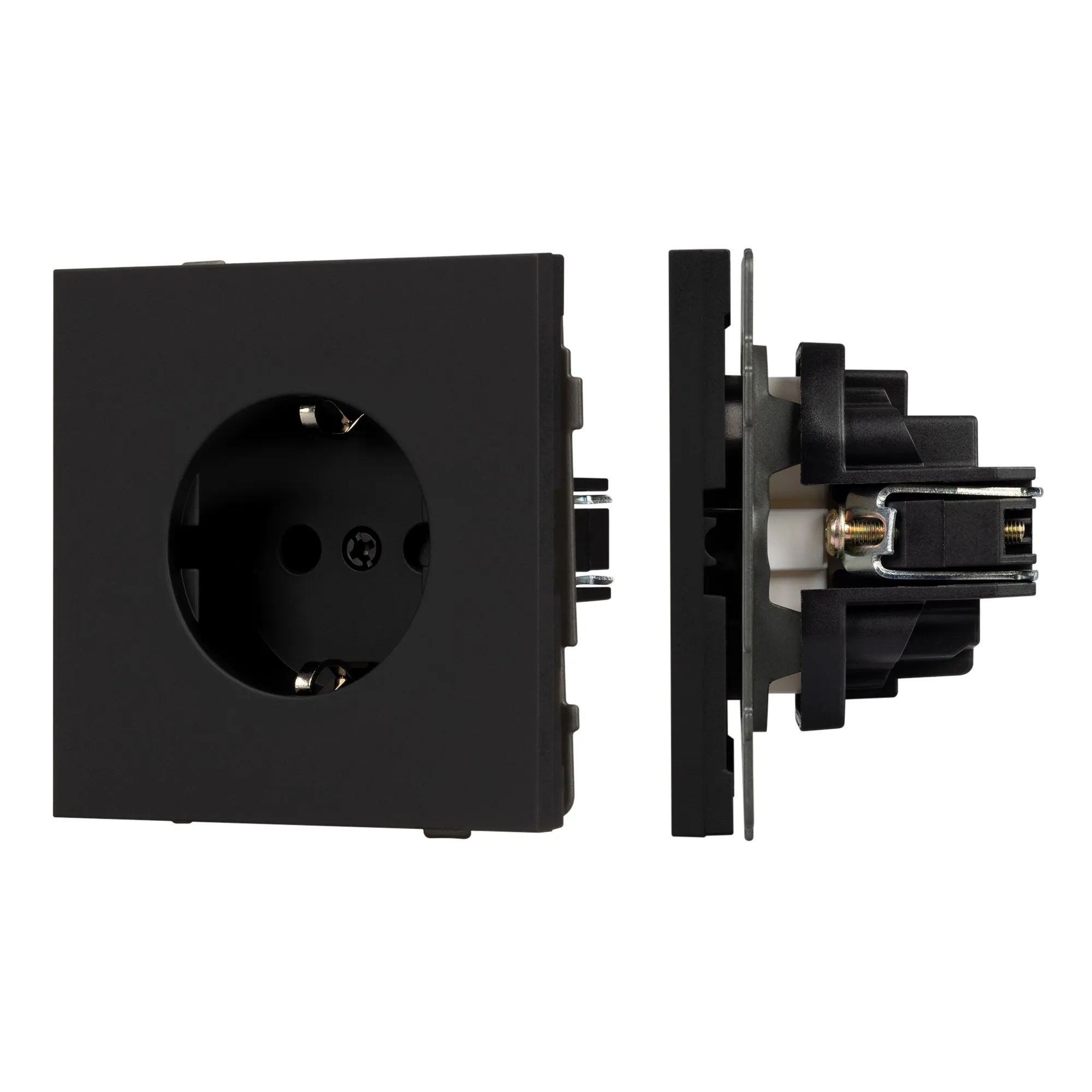 Механизм электрической розетки SCT-TENDO-MEU1-SFPL-BK (230V, 16A) (Arlight, -)