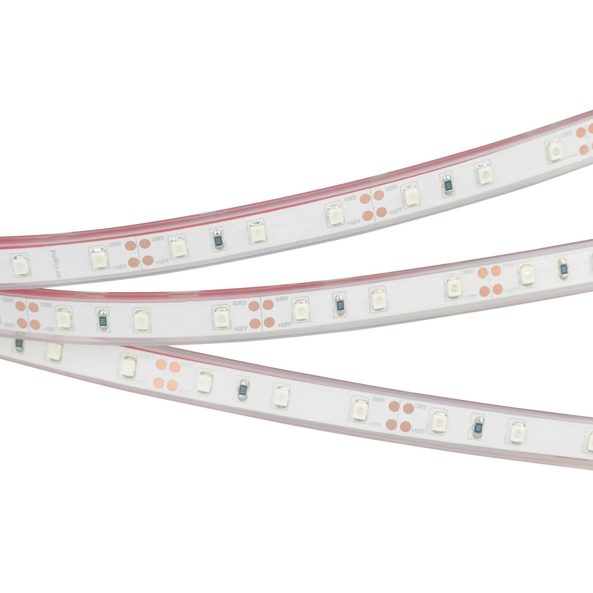 Лента светодиодная RTW 2-5000P 12V Blue (3528, 300 LED, LUX) (Arlight, 4.8 Вт/м, IP66) - изображение товара